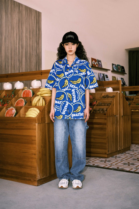 Summer Fruit Print Shirt